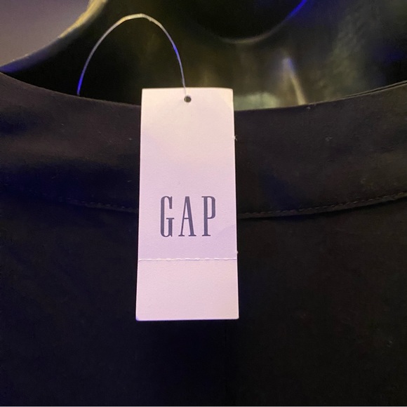 🆕Gap Womens Solid Color Casual Short Sleeve V Neck Dress Loose Fit Summer - Picture 6 of 8